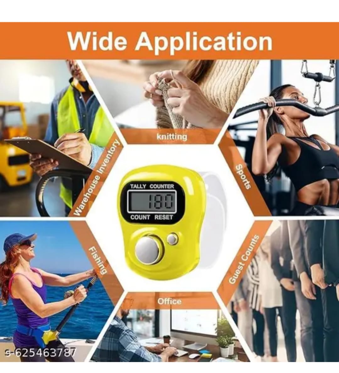 Digital tally Counter, mantra jap pack of 2 Multicolour