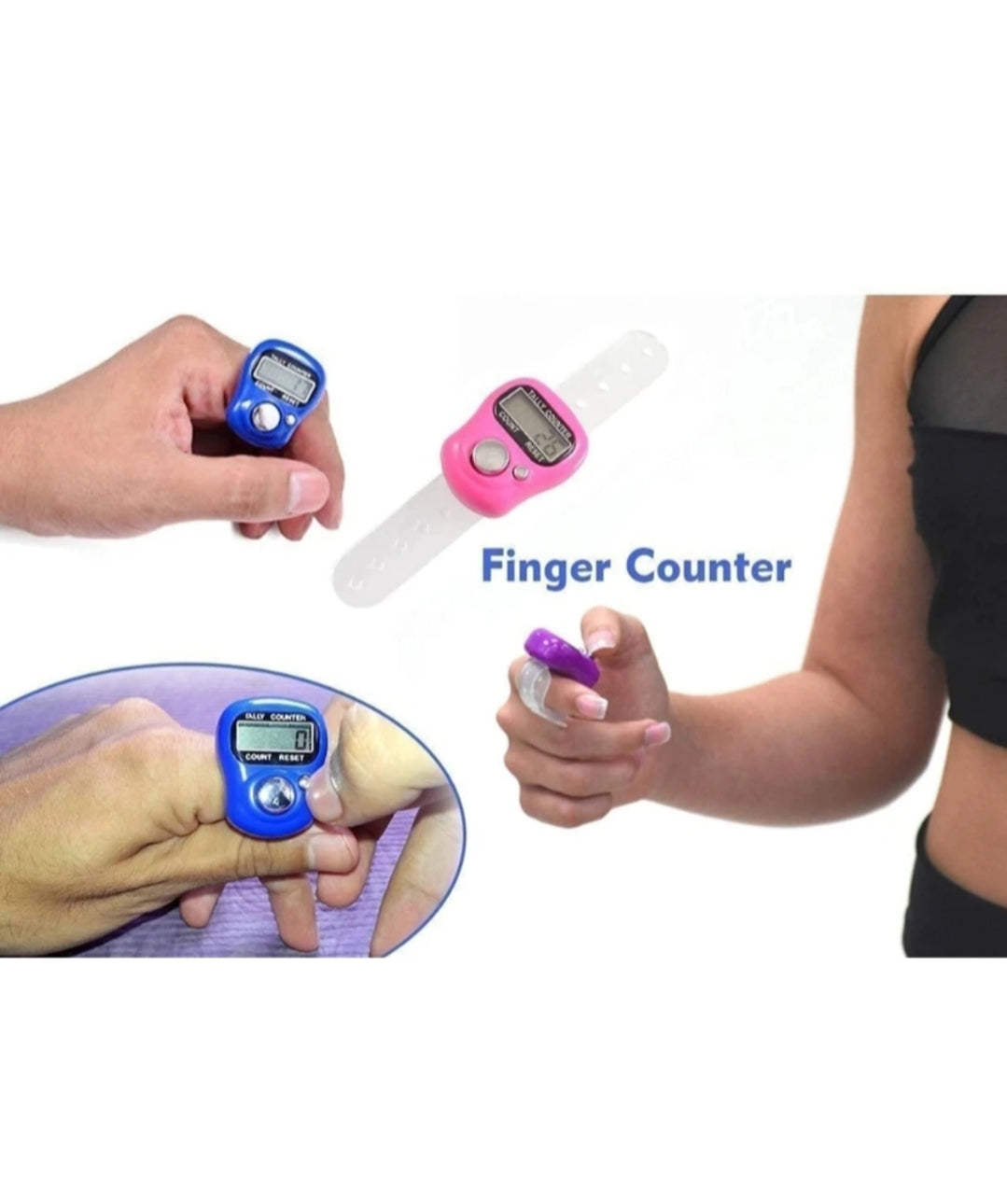 Digital tally Counter, mantra jap pack of 2 Multicolour