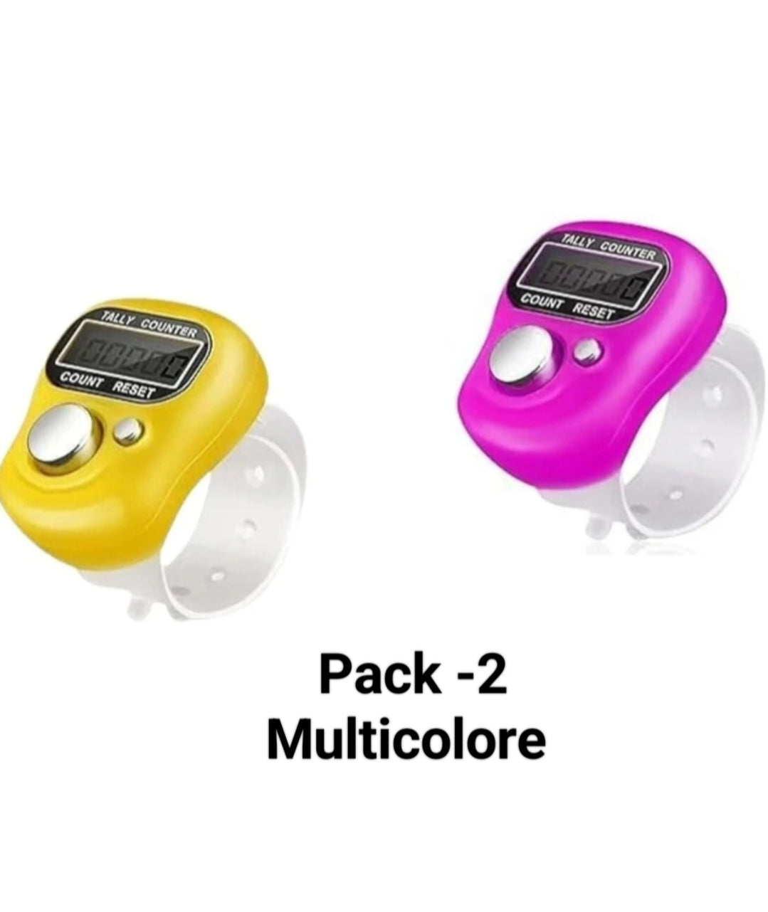 Digital tally Counter, mantra jap pack of 2 Multicolour